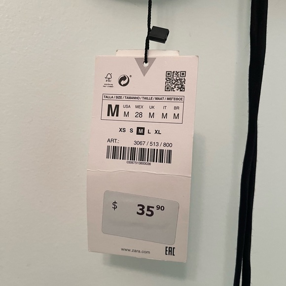 Zara Black Satin Camisole Top - Picture 3 of 3